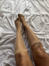 Vintage Hanes Solutions Sheer Short Stockings Socks, Women  s, Buff Beige, 2 Pack