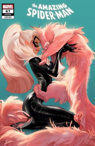 Amazing Spider-man #67 Alexander Lozano Exclusive Blackcat Spiderman 1