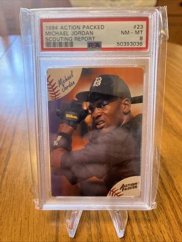 1994 Action Packed Scouting Report #23 Michael Jordan PSA 8 NM-MT GOAT HOF