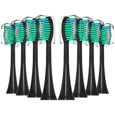 Replacement Toothbrush Heads Compatible with Adults AquaSonic Black Series El...