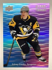 2023-24 23/24 Allure Color Flow Blue Purple CF-18 Sidney Crosby Penguins