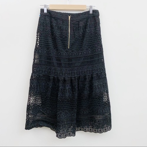 Lucy Paris Lace Flare MIDI Skirt - Picture 3 of 7