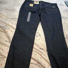 NWT Carhartt Jeans Women Rugged Flex Slim Fit Dark Wash Denim Pants Sz 14