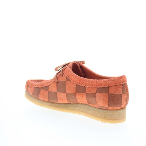 Clarks Wallabee 26174011 Womens Orange Suede Oxfords & Lace Ups Casual Shoes 10 - Picture 6 of 8