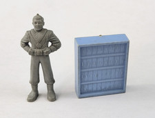 Marx Tom Corbett  File Cabinet 1950s Vtg Space Playset Set of 2