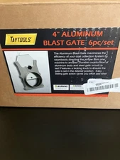 Taytools 6 Pack 4" OD Aluminum Blast Gate 773994.  New!!