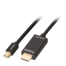 Lindy 2m Mini DisplayPort to HDMI 10.2G Cable. Connector 1: DisplayPort Conne...