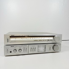 AKAI AM-U01 / AT-K02 Rare Vintage Amplifier Tuner Set Needs Bulb Working +++