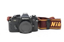 Nikon FG Black 35mm SLR Film Camera Body w/ Strap B86