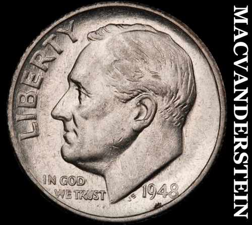1948-S Roosevelt Dime- Silver- Scarce High Grade Luster No Reserve #J4987