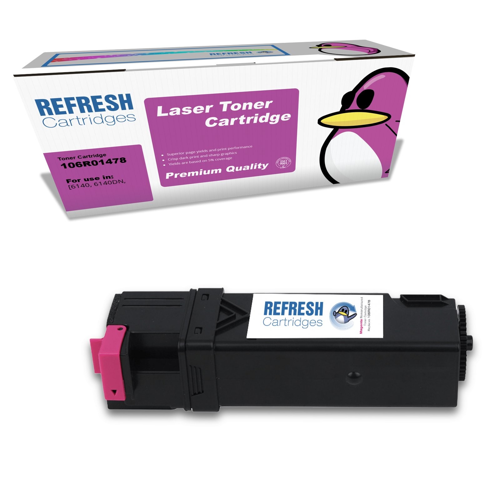 Refresh Cartridges Magenta 106R01478 Toner Compatible With Xerox Printers