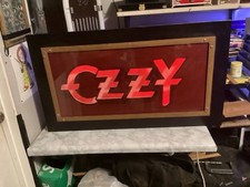 Ozzy Osbourne Large Wall Art LED Light With Remote, A Hand Made Original