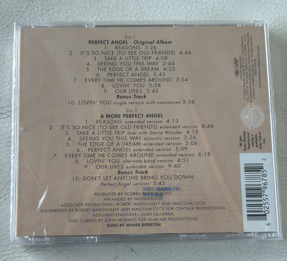 Minnie Riperton NEW 2-CD Perfect Angel (2017 Deluxe Remastered
