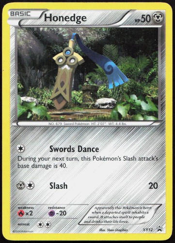 Honedge XY12 Holo Promo XY Promo Pokemon Moderately Played