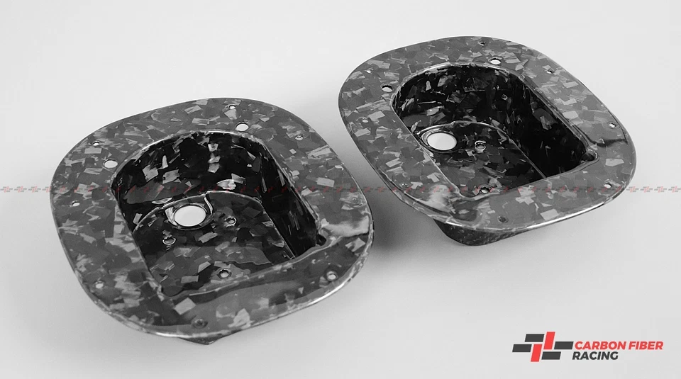 Forged Carbon Fiber Tail Light Housings for Hummer H1 (1992-2006) - Image 2 of 3