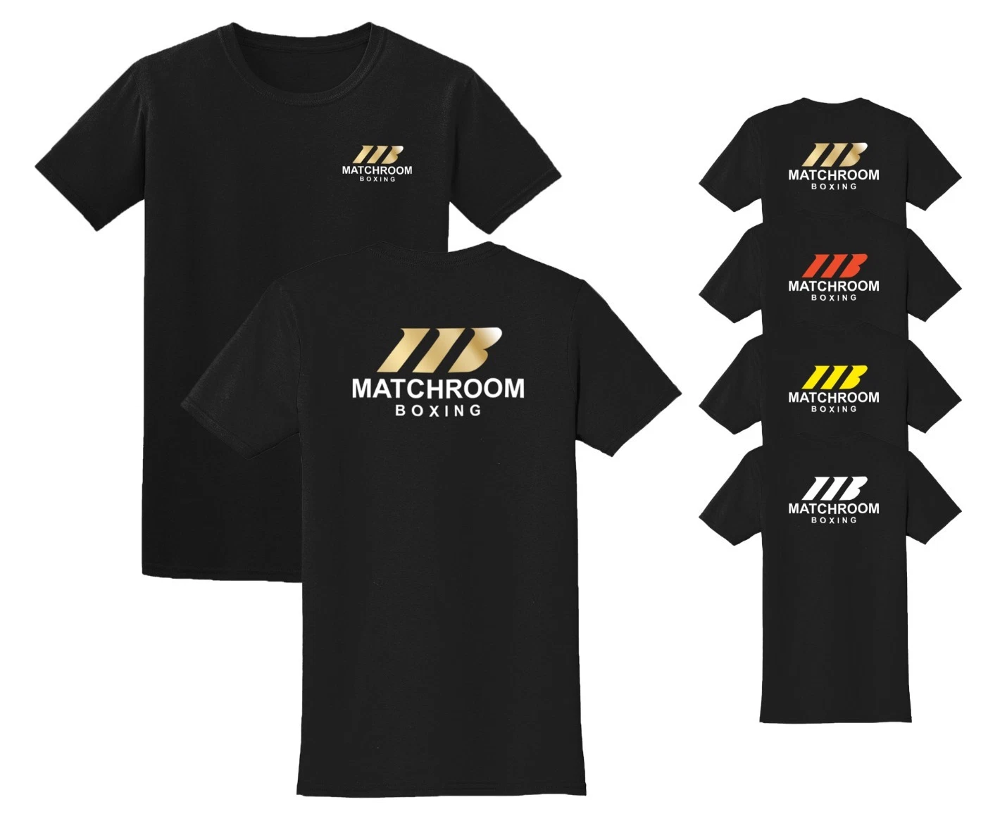 Matchroom Black Boxing T-Shirt - Latest Logo!