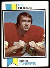 1973 Topps ED BUDDE #462 Kansas City Chiefs corner wear