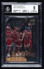 1996 Stadium Club Golden Moments Chicago Bulls Michael Jordan BGS 9 MINT HOF ow6