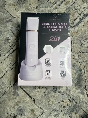 Electric Bikini Trimmer & Body Facial Hair Shaver 2 in 1 NIB