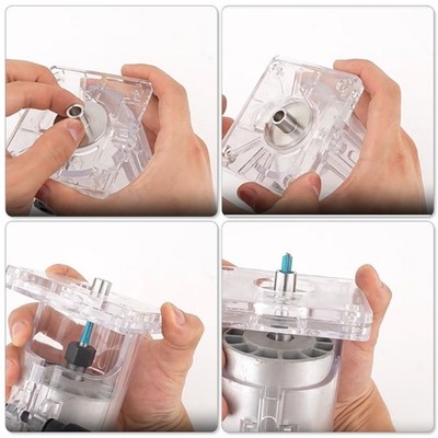 Stainless Steel Trimmer Template Guide For Precise Edging Multiple Router Models