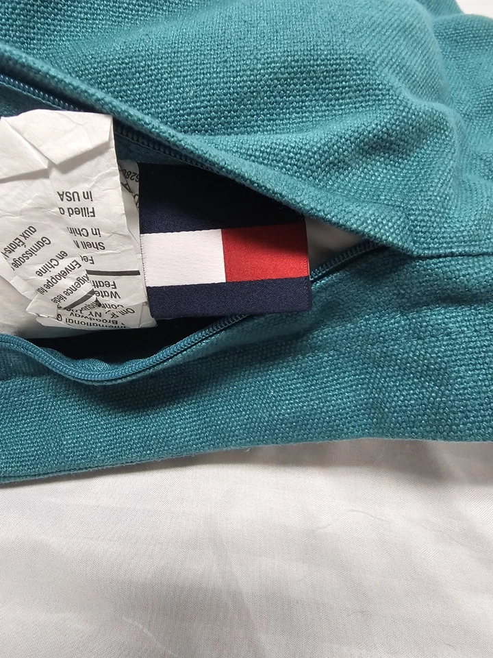 Juego de 3 almohadas de acento Tommy Hilfiger verde/verde azulado Foto 2 de 4