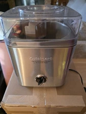 Cuisinart 2 Quart Ice Cream Frozen Yogurt Sorbet Maker - Used **NO FREEZER BOWL