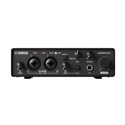 Yamaha Pro Audio URX22C 2-in/2-out USB-C Audio/MIDI Interface
