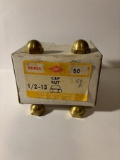 1/2-13 Hex cap nuts brass qty 50