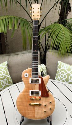LP Style Figured Maple Top Electric Guitar