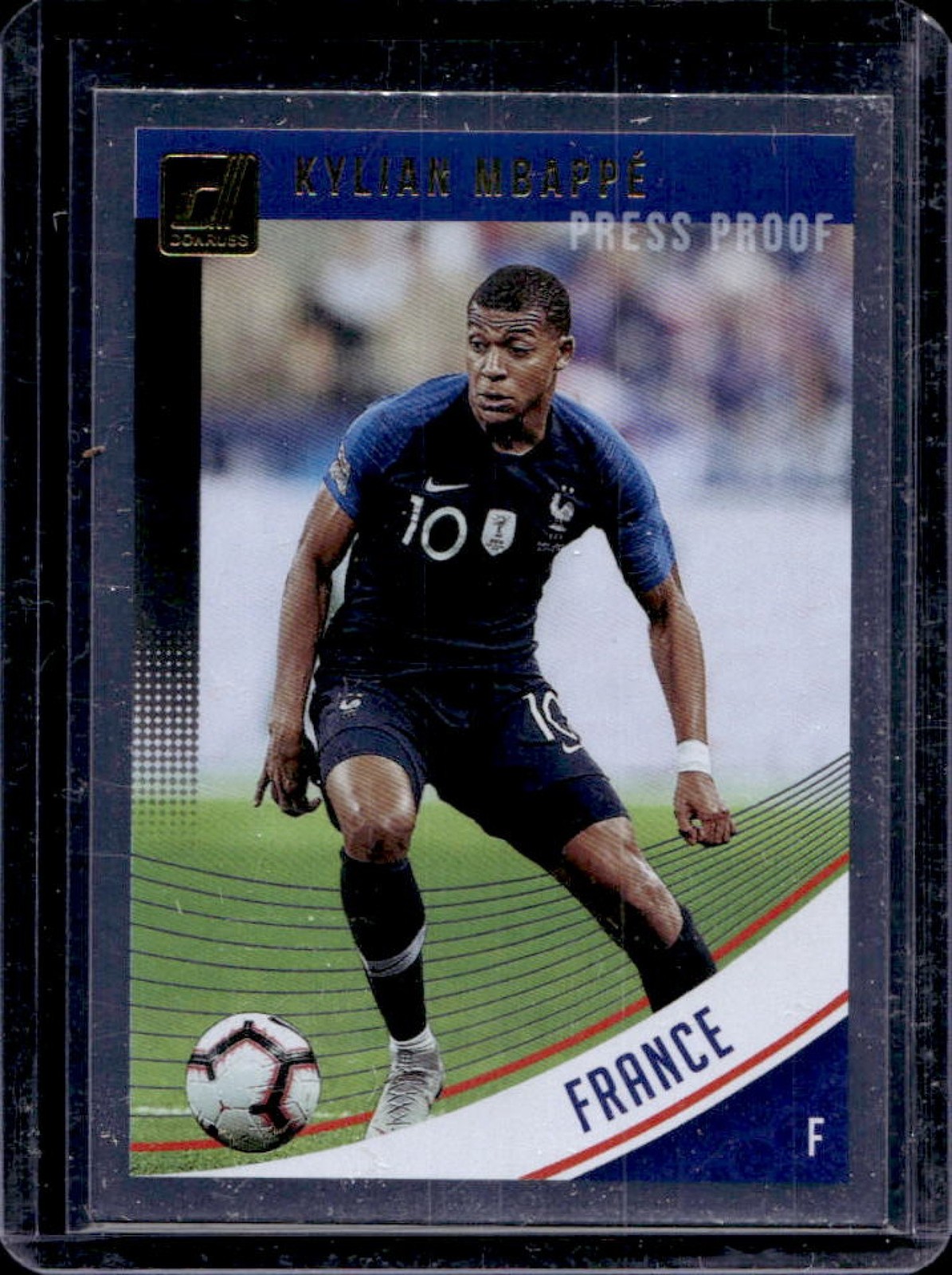 2018 Panini Donruss Kylian Mbappe Press Proof Silver Rookie RC #132 France