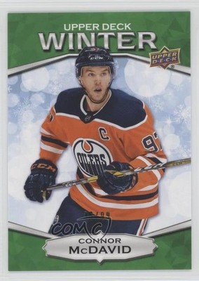 2018 Upper Deck Singles Day Winter Winter Green 36/99 Connor McDavid #W-4 v1l
