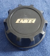 1 Enkei Wheel Center Cap 1 Wheel Center Cap Black W Gold Pre-owned