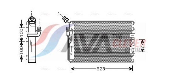 Ava Clever Choice Kondensator Klimaanlage ** Clever Fit ** PR5042 FüR 964 911-image