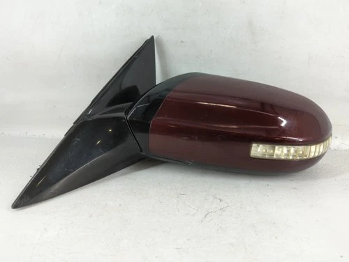 2009-2014 Nissan Maxima Driver Left Side View Power Door Mirror Burgundy XW21M