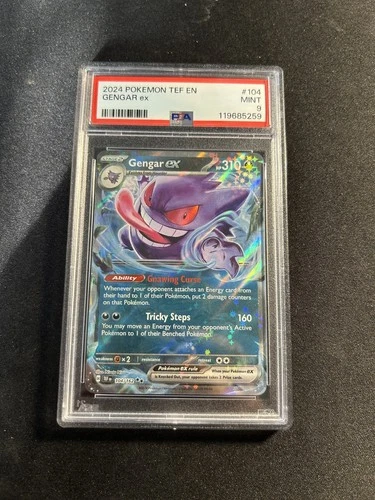 2024 Pokemon Temporal Forces Gengar EX PSA 9