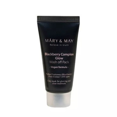 MARY & MAY Blackberry Complex Glow Wash off Pack 30g K-beauty
