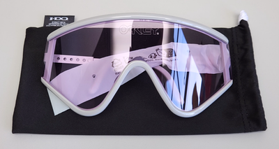 Oakley MUZM Eyeshade Sunglasses Grey Pink Prizm Low Light XL