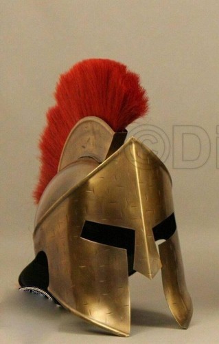 Chaqueta muscular casco espartano armadura traje latón griego medieval disfraces de Halloween - Imagen 3 de 6