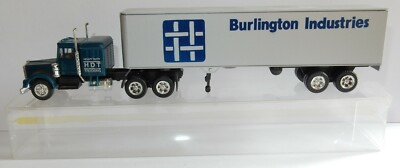 b HERPA HO 1/87 PETERBILT TRUCK SEMI TRAILER BURLINGTON INDUSTRIES HEAVY DUTY
