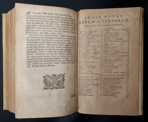 Desiderii Erasmi Roterodami Colloquia, cum notis selectis variorum .. 1729 - Foto 9 di 12