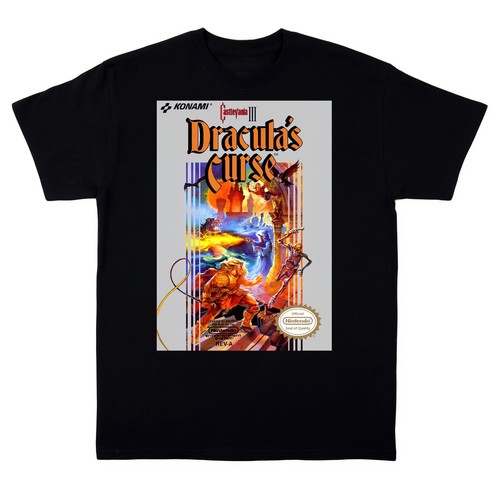 T-shirt stile retrò Castlevania 3 Dracula's Curse NES SPEDIZIONE GRATUITA* - Foto 2 di 2