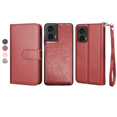 For Motorola Moto G Stylus 5G 2024 Card Case Detachable Phone Wallet Flip Cover