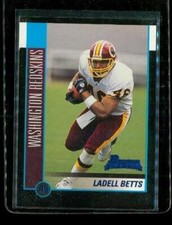Vintage 2002 TOPPS BOWMAN ROOKIE Football Card #154 LADELL BETTS Redskins