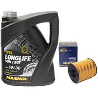 MotoröL Set 5W30 5 Liter + ÖLfilter SH 4784 P FüR Audi A6 Avant