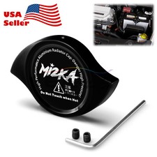 Black Billet Aluminum Radiator Protector Pressure Cap Cover Car High Performance