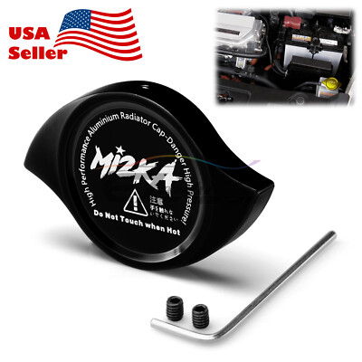 #ad #ad Black Billet Aluminum Radiator Protector Pressure Cap Cover Car High Performance $12.99