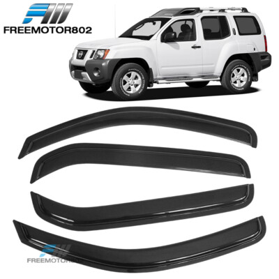 Fits 05-16 Nissan Xterra N50 Acrylic Window Visors Rain Sun Guard Deflector