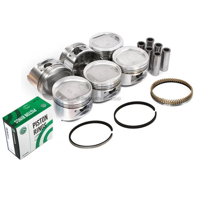 Pistones y anillos aptos para 88-93 Mitsubishi Dodge Chrysler Plymouth 3.0L 6G72 Foto 2 de 4