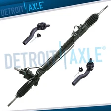 Complete Power Steering Rack and Pinion Outer Tie Rods for 2003 - 2007 Mazda 6