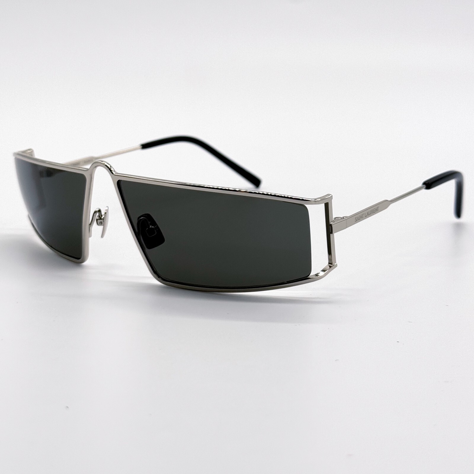 NUOVI OCCHIALI DA SOLE DONNA SAINT LAURENT SL 606 002 ARGENTO SL606 002 SAINT LAURENT